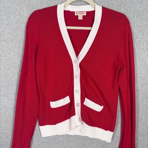Brooks Brothers Cardigan Sweater Womens Small Thin Grandpa Academia Twee Quiet - Picture 2 of 10